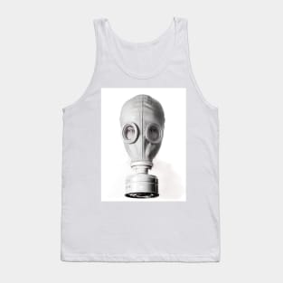 Light Gray Gas Mask Tank Top